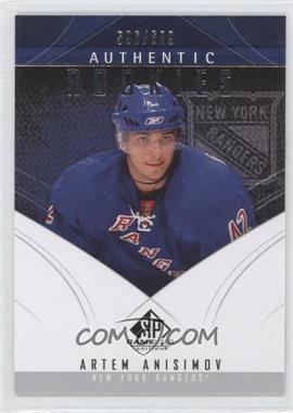 2009-10 SP Game Used Edition - [Base] #185 - Authentic Rookies - Artem Anisimov /699