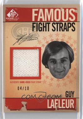 2009-10 SP Game Used Edition - Famous Fight Straps #FS-LA - Guy Lafleur /10
