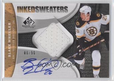 2009-10 SP Game Used Edition - Inked Sweaters #IS-BW - Blake Wheeler /50