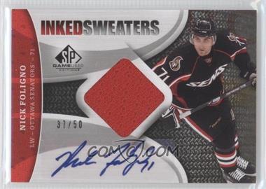 2009-10 SP Game Used Edition - Inked Sweaters #IS-NF - Nick Foligno /50