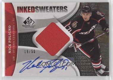 2009-10 SP Game Used Edition - Inked Sweaters #IS-NF - Nick Foligno /50