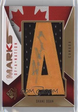 2009-10 SP Game Used Edition - Marks of a Nation - Black/Gold #MN-SD - Shane Doan /6