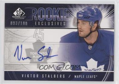 2009-10 SP Game Used Edition - Rookie Exclusives Autographs #RE-VS - Viktor Stalberg /100