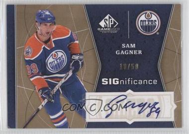 2009-10 SP Game Used Edition - SIGnificance #SIG-GA - Sam Gagner /50