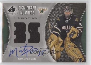 2009-10 SP Game Used Edition - Significant Numbers Autographed Memorabilia #SN-MT - Marty Turco /35