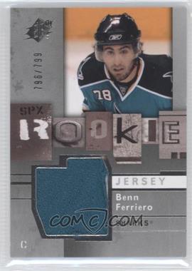 2009-10 SPx - [Base] #139 - Rookie Jersey - Benn Ferriero /799