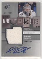 Rookie Autographed Jersey - Jhonas Enroth #/799