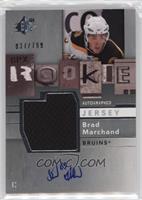 Rookie Autographed Jersey - Brad Marchand #/799