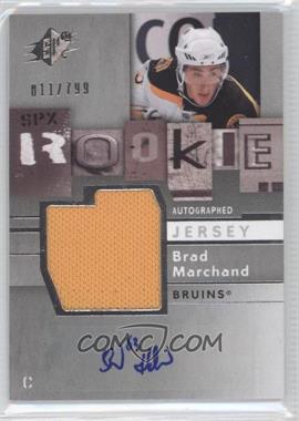 2009-10 SPx - [Base] #160 - Rookie Autographed Jersey - Brad Marchand /799
