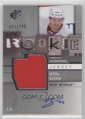 2009-10 SPx - [Base] #163 - Rookie Autographed Jersey - Ville Leino /799