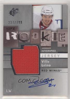 2009-10 SPx - [Base] #163 - Rookie Autographed Jersey - Ville Leino /799