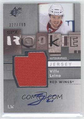 2009-10 SPx - [Base] #163 - Rookie Autographed Jersey - Ville Leino /799
