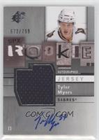 Rookie Autographed Jersey - Tyler Myers #/799