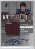 Rookie Autographed Jersey - Matt Duchene #/484