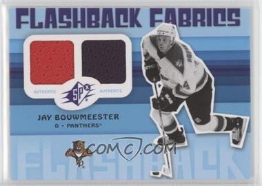 2009-10 SPx - [Base] #193 - Flashback Fabrics - Jay Bouwmeester