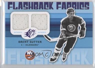 2009-10 SPx - [Base] #215 - Flashback Fabrics - Brent Sutter