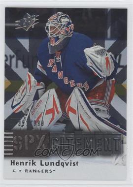 2009-10 SPx - SPXcitement #X42 - Henrik Lundqvist /999