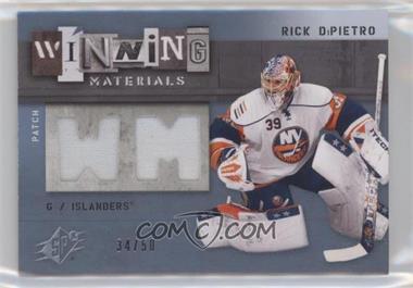 2009-10 SPx - Winning Materials - Spectrum Patch #WM-RD - Rick DiPietro /50