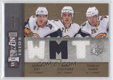 2009-10 SPx - Winning Trios #WT-BUF - Derek Roy, Drew Stafford, Thomas Vanek /50