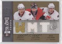 Jason Spezza, Pascal Leclaire, Nick Foligno #/50