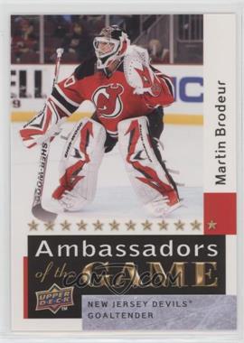 2009-10 Upper Deck - Ambassadors of the Game #AG55 - Martin Brodeur