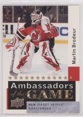 2009-10 Upper Deck - Ambassadors of the Game #AG55 - Martin Brodeur