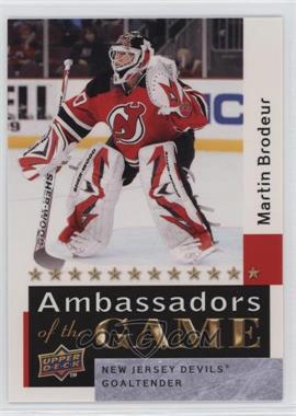 2009-10 Upper Deck - Ambassadors of the Game #AG55 - Martin Brodeur