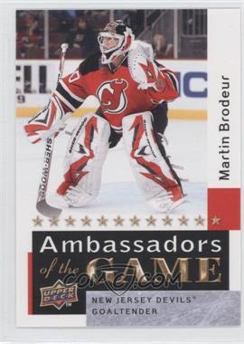 2009-10 Upper Deck - Ambassadors of the Game #AG55 - Martin Brodeur