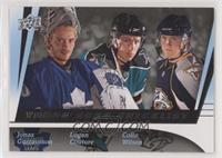 Young Guns Checklist - Jonas Gustavsson, Logan Couture, Colin Wilson