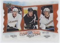 Bobby Ryan, Ryan Getzlaf, Corey Perry #/25