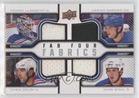 Henrik Lundqvist, Marian Gaborik, Chris Drury, Marc Staal #/100