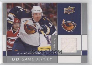 2009-10 Upper Deck - Game Jersey Series 1 #GJ-IK - Ilya Kovalchuk