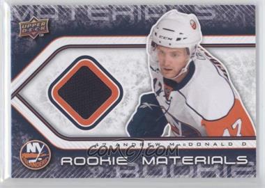 2009-10 Upper Deck - Rookie Materials #RM-MA - Andrew MacDonald