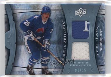 2009-10 Upper Deck Artifacts - Frozen Artifacts - Blue Jersey/Patch #FA-PS - Peter Stastny /25