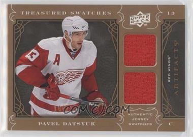 2009-10 Upper Deck Artifacts - Treasured Swatches #TS-PD - Pavel Datsyuk /199