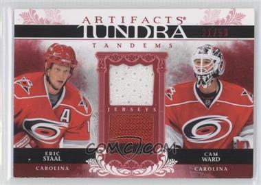 2009-10 Upper Deck Artifacts - Tundra Tandems - Red #TT-SW - Eric Staal, Cam Ward /50