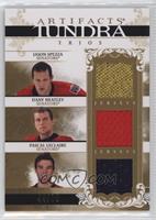 Jason Spezza, Pascal Leclaire, Dany Heatley #/75