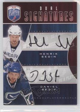 2009-10 Upper Deck Be a Player - Dual Signatures #S2-SS - Henrik Sedin, Daniel Sedin