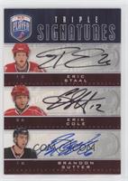 Eric Staal, Erik Cole, Brandon Sutter