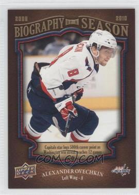 2009-10 Upper Deck Biography of a Season - [Base] #BOS22 - Alex Ovechkin