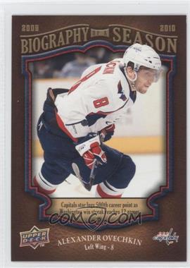 2009-10 Upper Deck Biography of a Season - [Base] #BOS22 - Alex Ovechkin