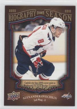 2009-10 Upper Deck Biography of a Season - [Base] #BOS22 - Alex Ovechkin