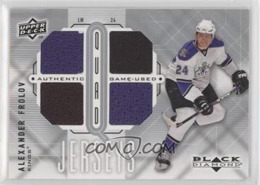 2009-10 Upper Deck Black Diamond - Quad Jerseys #QJ-AF - Alexander Frolov