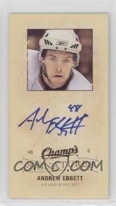 2009-10 Upper Deck Champ's - Mini Signatures #CS-AE - Andrew Ebbett