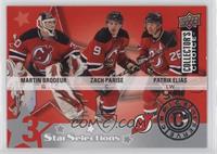 Martin Brodeur, Zach Parise, Patrik Elias