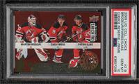 Martin Brodeur, Zach Parise, Patrik Elias [PSA 10 GEM MT]