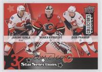 Jarome Iginla, Miikka Kiprusoff, Dion Phaneuf