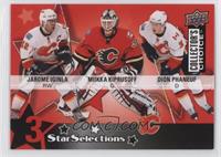 Jarome Iginla, Miikka Kiprusoff, Dion Phaneuf