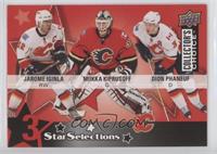 Jarome Iginla, Miikka Kiprusoff, Dion Phaneuf