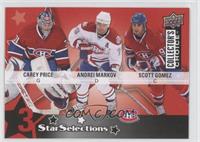 Carey Price, Andrei Markov, Scott Gomez